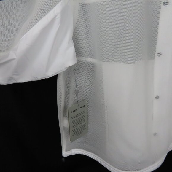 DKNY White and Gray Windbreaker Jacket Sz. XL - Picture 10 of 16